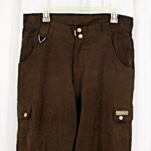 Vintage Morrow Corduroy Snowboard Pants Mens Large Brown Cargo Ski Snow Pants L